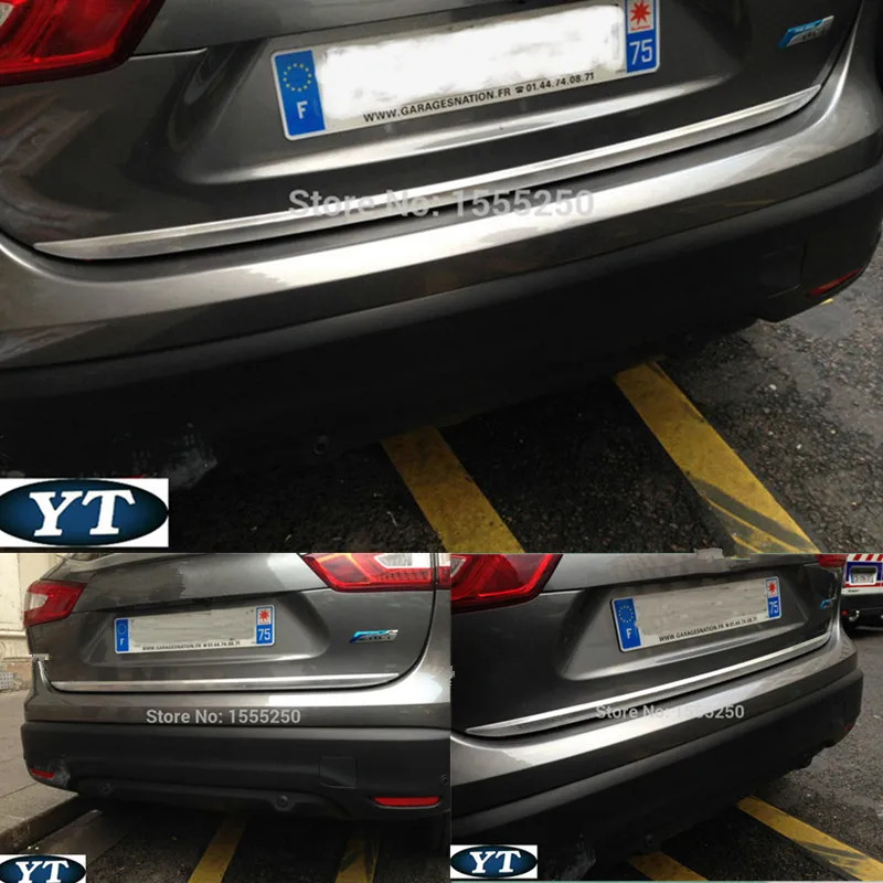 

Auto rear trunk trim, tail door sticker for Nissan Qashqai 2018, abs chrome,auto accessories