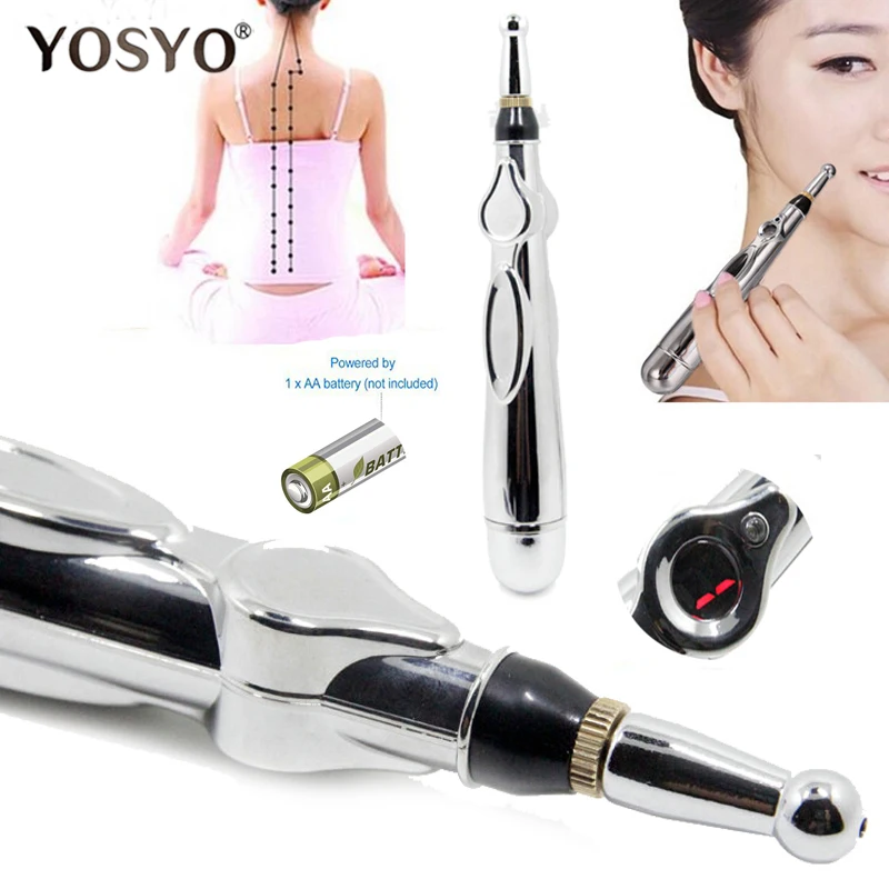 Professinal Electronic Acupuncture Pen Electric Meridians Laser Therapy Heal Massage Pen Meridian Energy Pen Relief Pain Tools