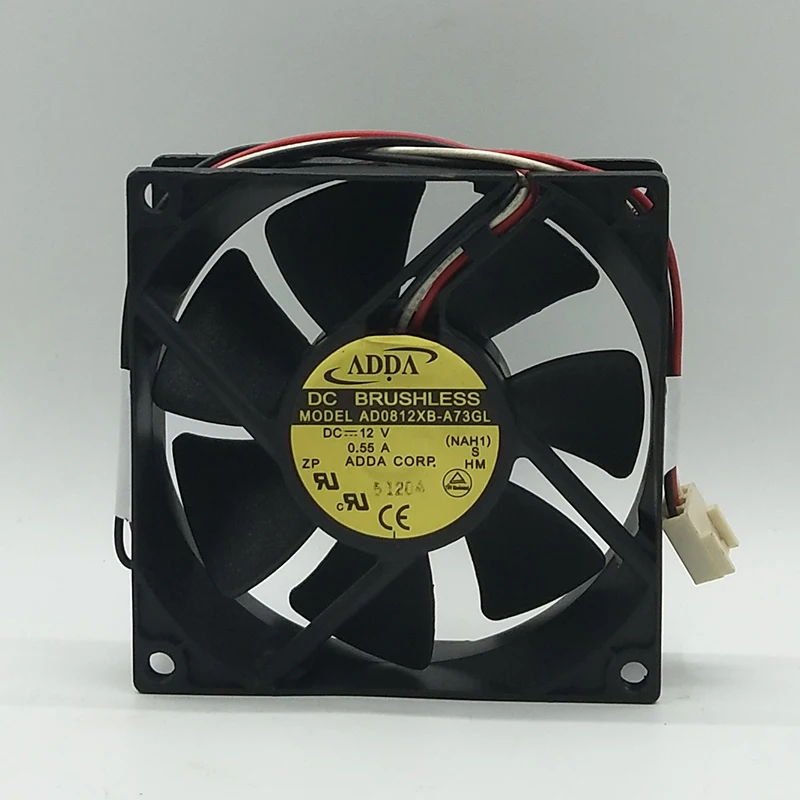 Для ADDA AD0812XB A73GL DC 12V 0.55A 8025 8 см 80 мм обдув шасси инвертор сервера чехол для