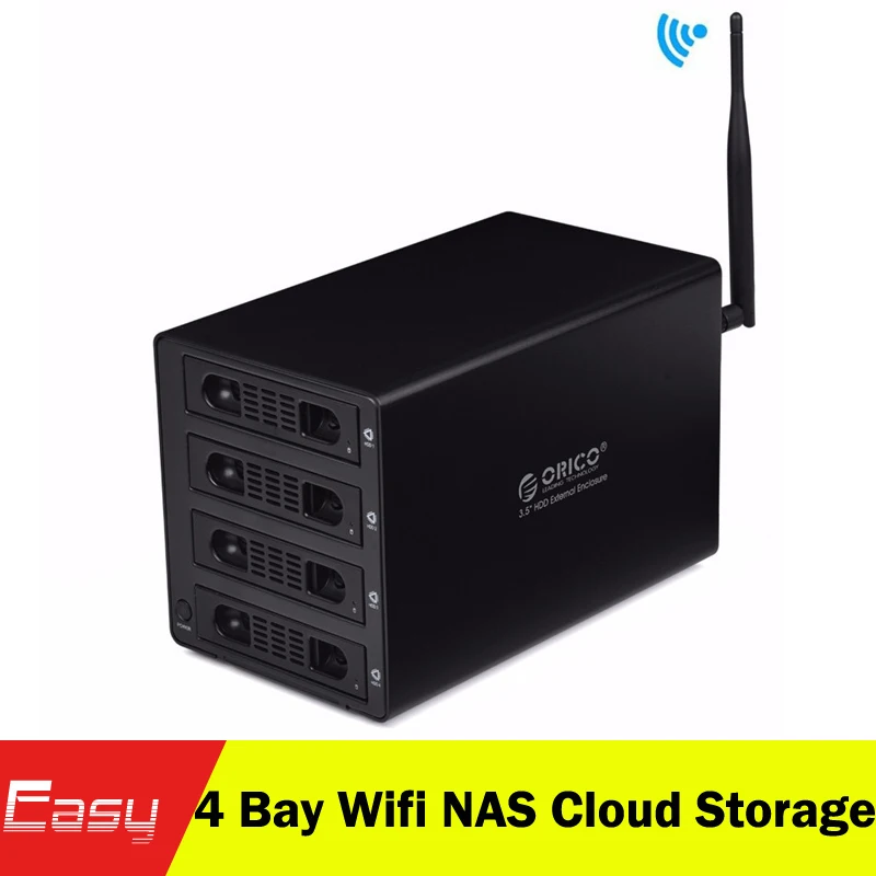 ORICO 3549U3RF 4 Bay Wifi NAS 3.5'' HDD Enclosure Wireless Storage Home ...
