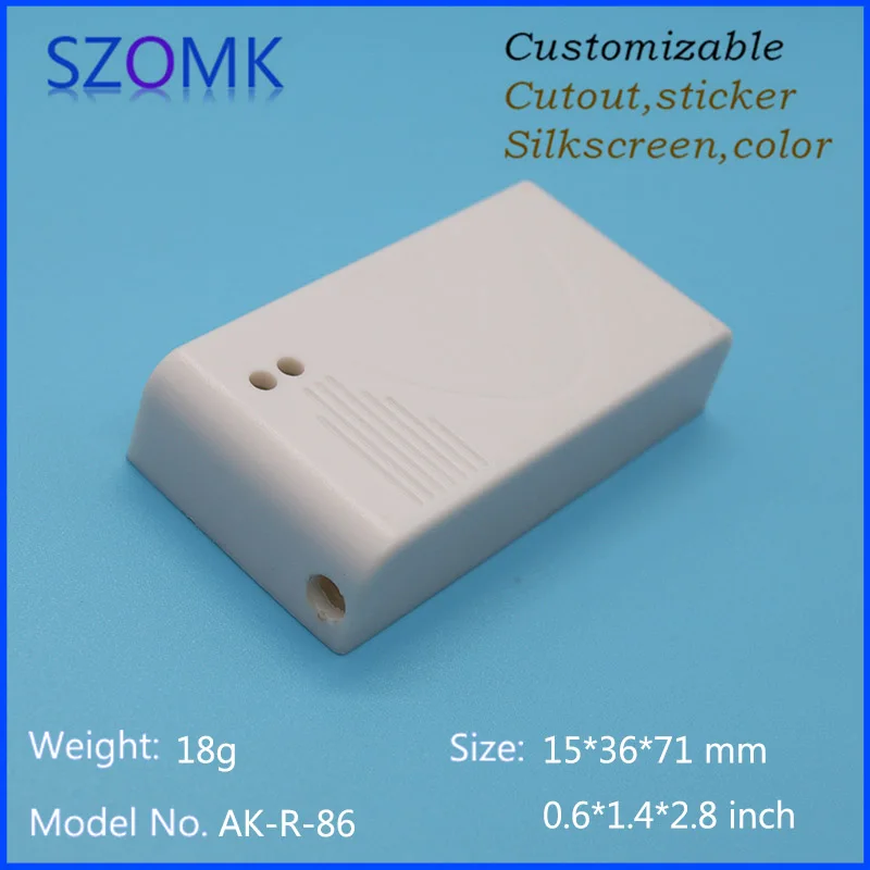 szomk IC card reader plastic enclosure for electronics project plastic sensor junction box distribution box instrument case plastic housing for pcb (9)
