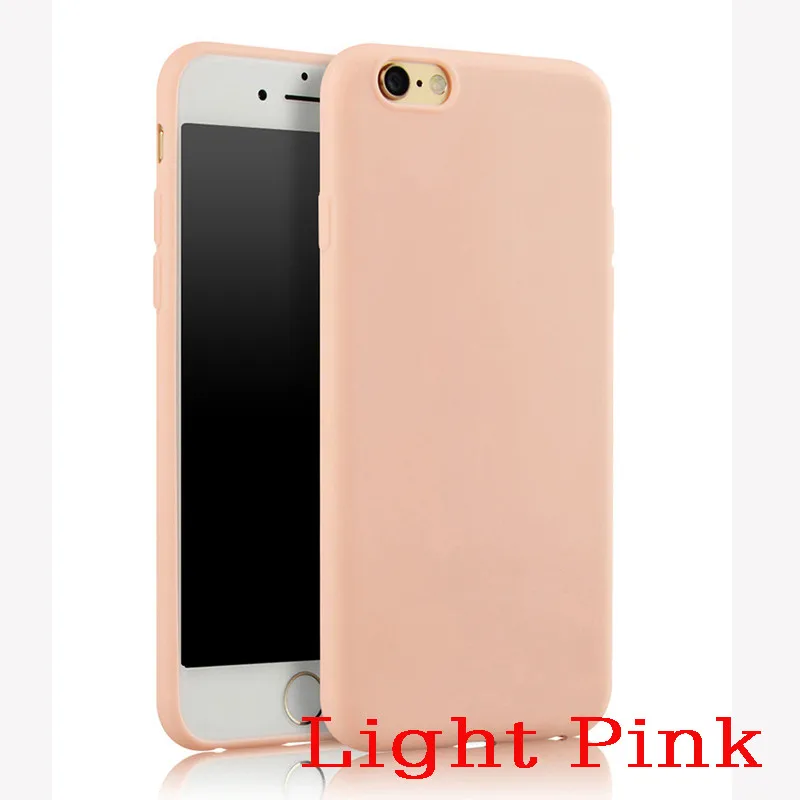 Fashion Cute Candy Colors Soft TPU Silicon phone cases for Apple iPhone 5 5S 5SE 6 6S 7 Plus Back Cover Coque Case iphone 8 silicone case