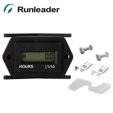 30 шт.) Runleader HM008A цифровой ЖК водонепроницаемый счетчик мото-часов 12 в 24 в 36 в 48 в DC4.5-60V