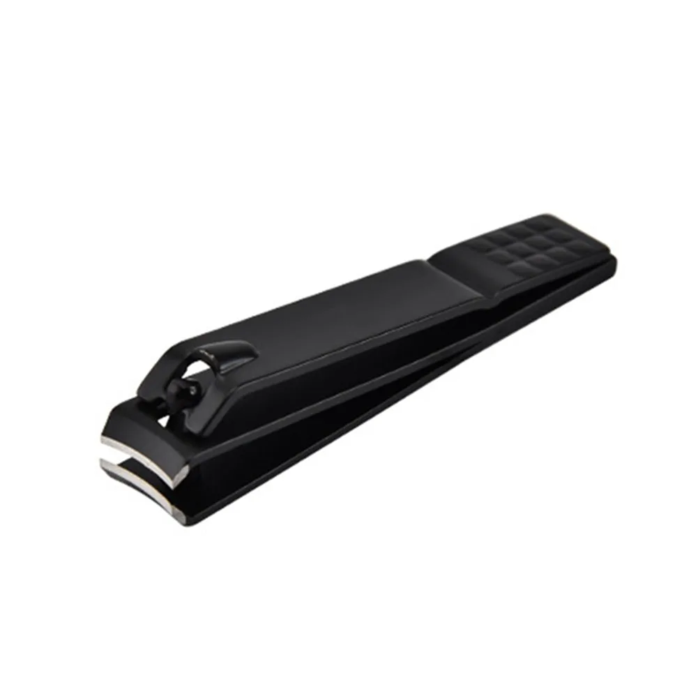 Toe Cutter Black Professional Portable Stainless Steel Nail Clipper Nail File Sharped Trimmer