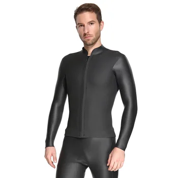 

Sbart 3MM Men Diving Suit Long-sleeve jacket Waterproof Soft Open Cell Jellyfish Clothes Black Men's Wetsuit Snorkeling Suit