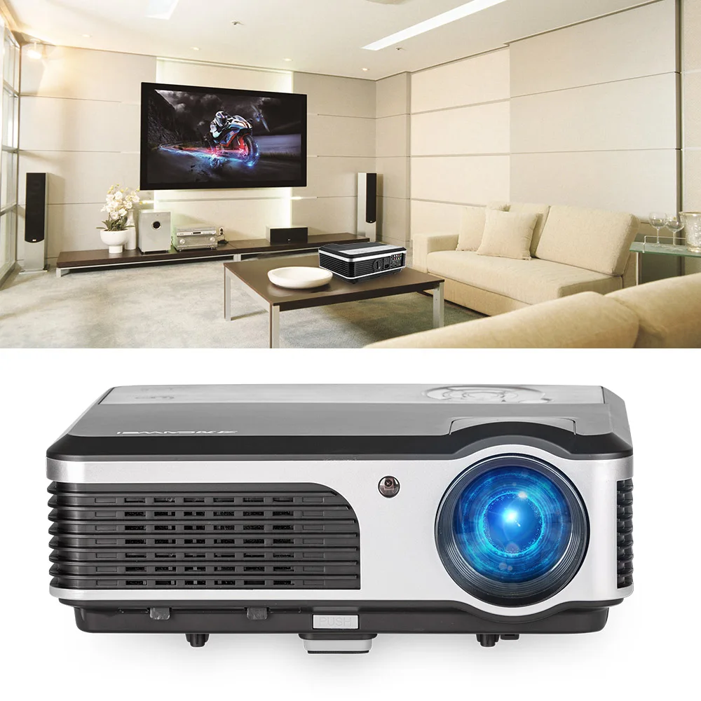 CAIWEI LED Projector Home Theater Projector Multimedia Beamer Proyetor Entertainment Movie Game