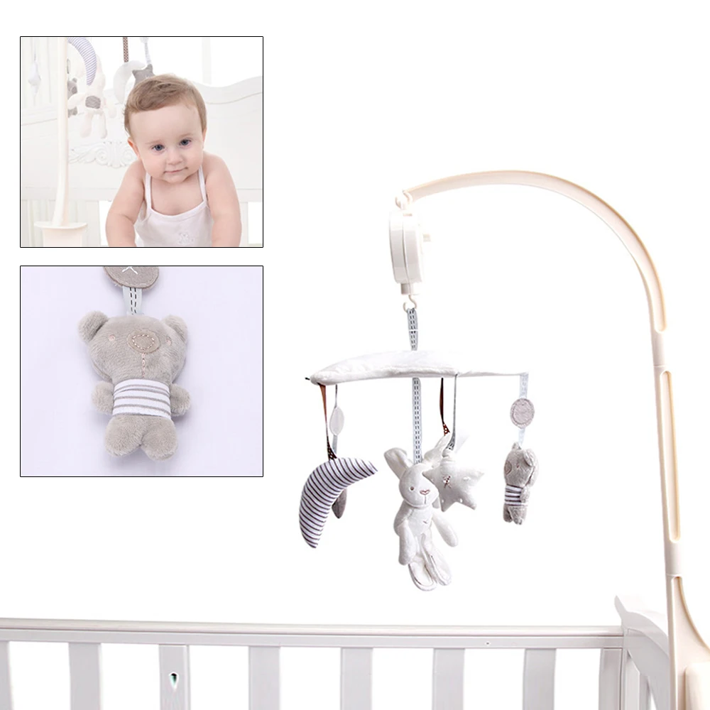 

Melodies Baby Mobile Musical Crib Bed Bell Kid Toy Electric Autorotation Music Box White Autorotation Music Educational Toys