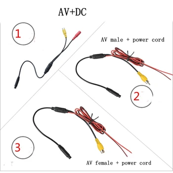 

1pcs AV video lotus head DC power female to three core BMW head with step-down line 12V to 3.3V