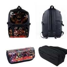 Пять Ночей В фредди Символов FNAF Сумка Рюкзак+ Пенал Модный Путешествовать Спорт Уличный Кемпинг