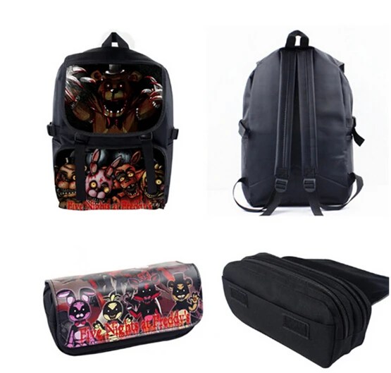 

New Five Nights At Freddy's Characters FNAF Shoulder Bag Backpack+ Pencil Case