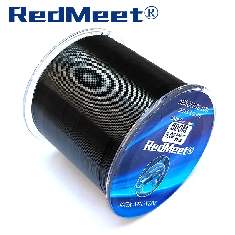 Рыболовная нейлоновая леска RedMeet Novo прочная для озерной рыбалки 500 м
