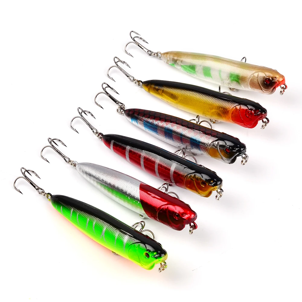 Buy 1PC Cheap random colour9cm 11.74g Popper Fishing Lure Plastic Hard Bait 6