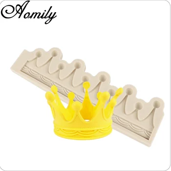 

Aomily 3D Crown Wedding Cake Silicone Beautiful Flower Lace Fondant Mold Mousse Sugar Craft Icing Mat Pad Pastry Baking Tool