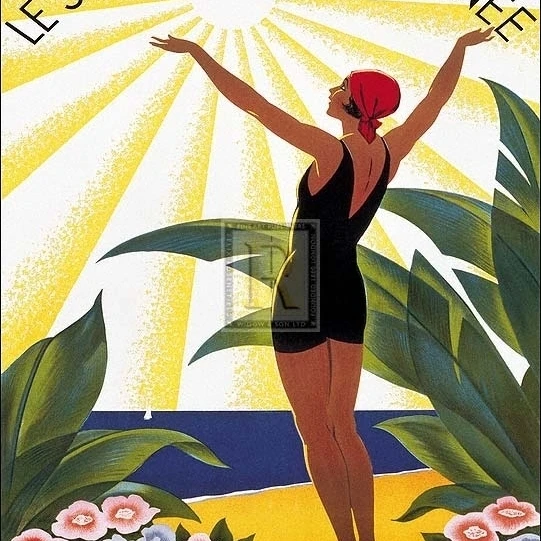 Sur la Cote D'Azur Poster Print by Roger Broders (16 x 20)