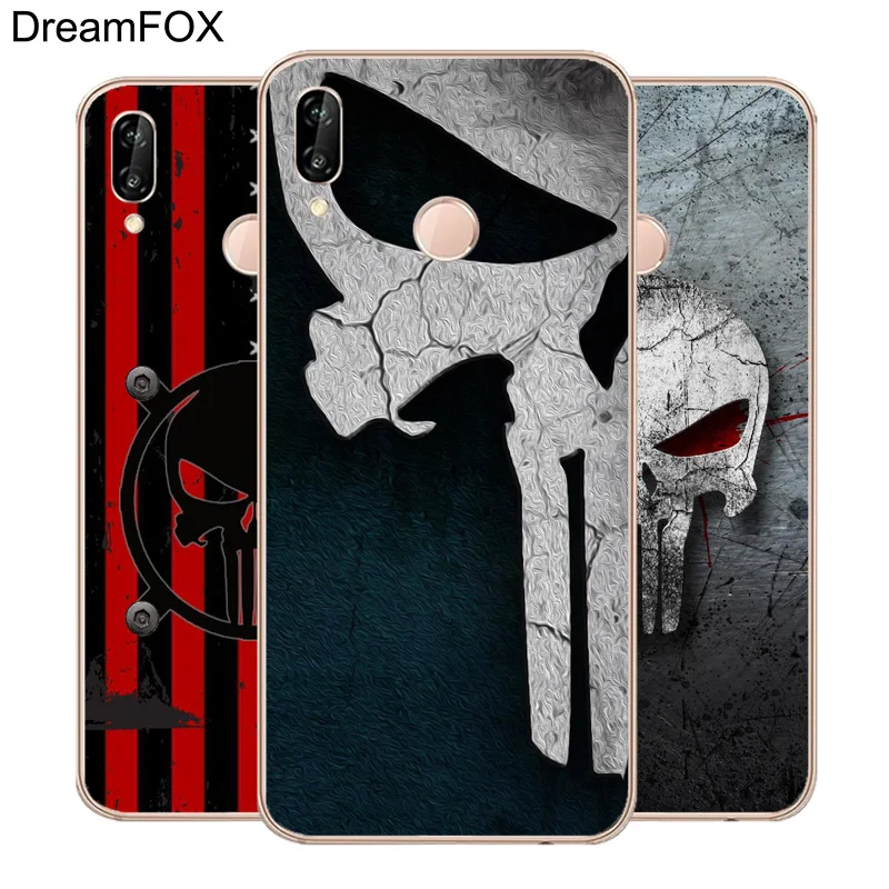 DREAMFOX M359 Каратель Мягкий ТПУ силиконовый чехол для huawei Honor 6A 6C 7X9 10 P20 P30 Lite Pro P Smart 2019 |