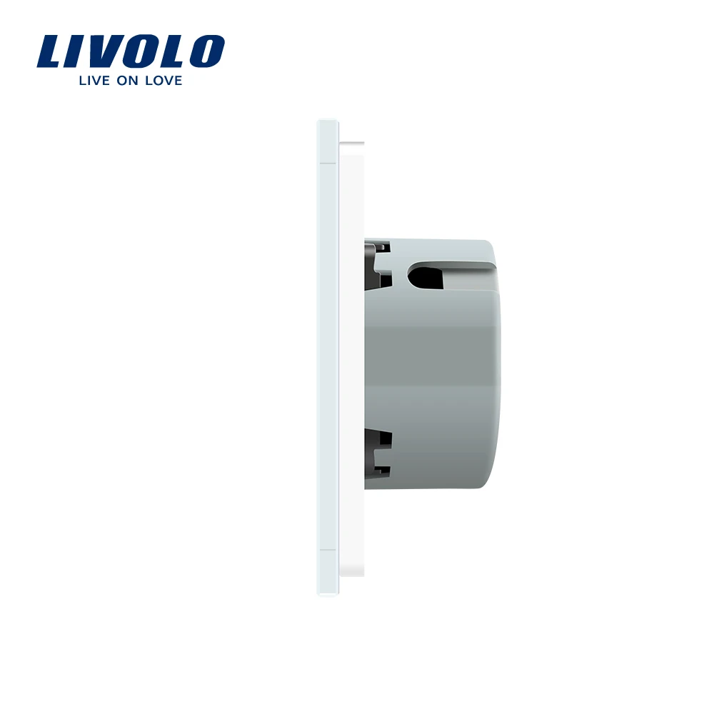 Livolo/Стандартный таймер(30 s задержки), переменный ток, 220~ 250 V, 3 цвета Стекло Панель, сенсорный выключатель света+ светодиодный индикатор, C701T-1/2/3/5