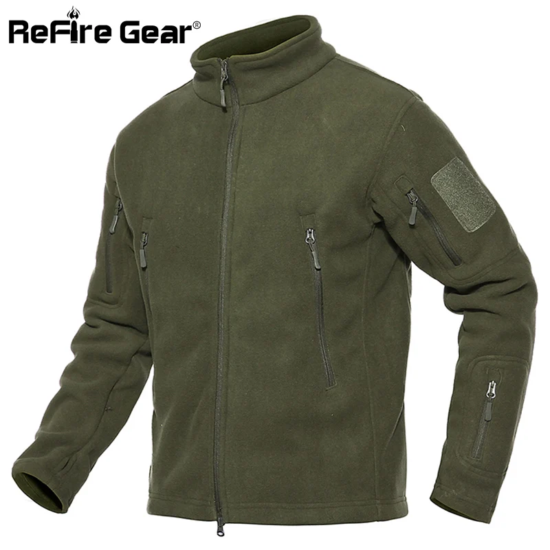 Куртка ReFire Gear Мужская Флисовая тактическая утепленная армейская куртка с мягкой