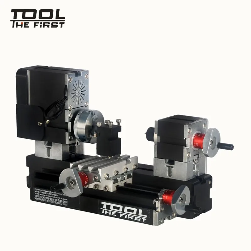 Ceny Thefirsttool TZ20002MG Mini tokarka metalowa B maszyna z 12000r min 60W silnik większy promień przetwarzania narzędzia diy prezent dla dzieci