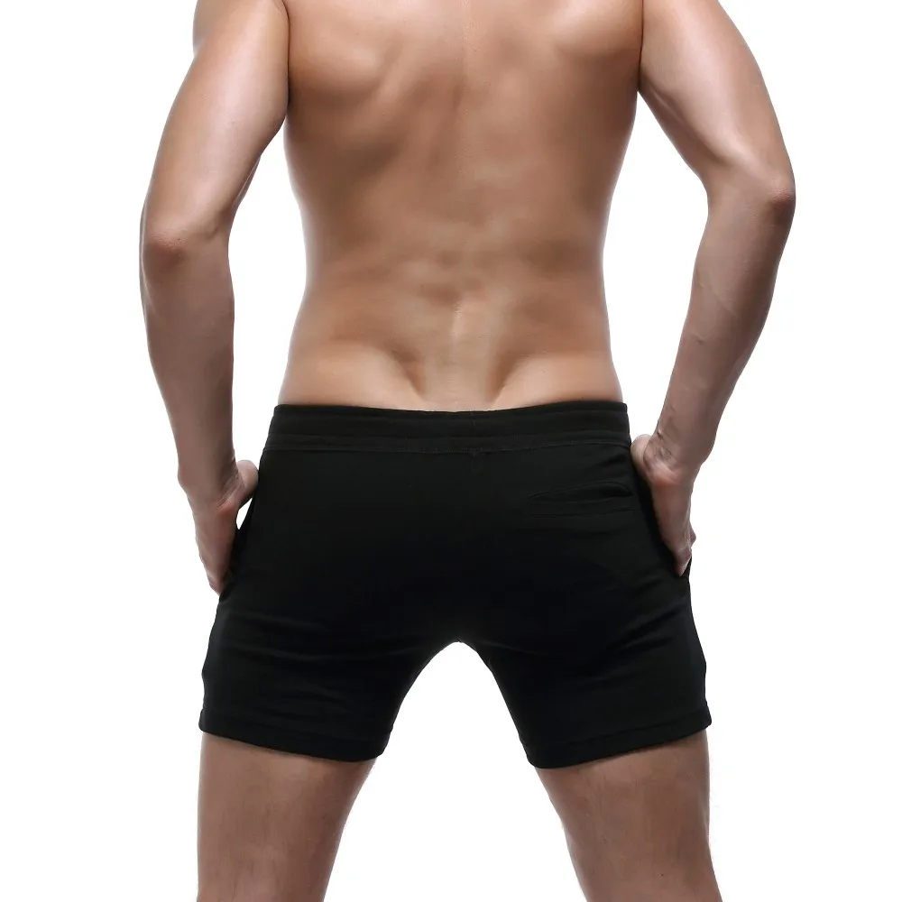Модный бренд Для мужчин шорты хлопок Фитнес обтягивающие короткие шорты Боксеры Гей Для мужчин новый Повседневное активные шорты штаны