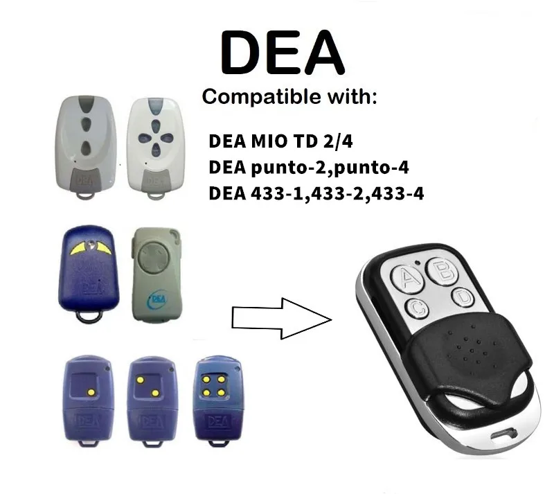 

DEA 433-1,433-2,433-4 garage door remote replacement duplicator free shipping garage door controller
