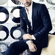 Новое поступление, смокинги для жениха, 2 шт., приталенные мужские костюмы на свадьбу, выпускной, ужин, Лучший человек, жених, повседневная одежда, Блейзер, masculino