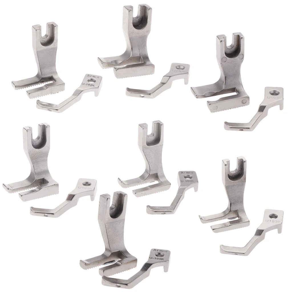 Industrial Sewing Machine Walking Piping & Welting Zipper Feet Set U192 U193
