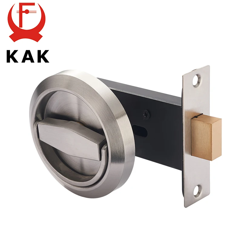 Us 9 69 51 Off Kak Hidden Door Locks Stainless Steel Handle Recessed Invisible Keyless Mechanical Outdoor Lock For Fire Proof Home Hardware In Door