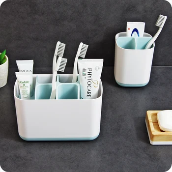 

Creative Detachable Toothbrush Storage Rack Bathroom Organizer Toiletries Toothpaste Holder