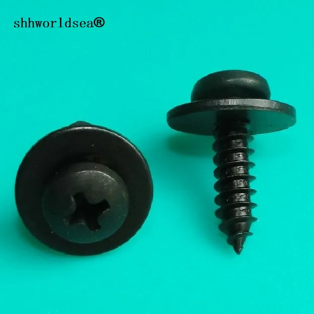 shhworldsea 100PCS Round head cross tapping screw Auto Metal Retainer Clip Car Metal Fasteners