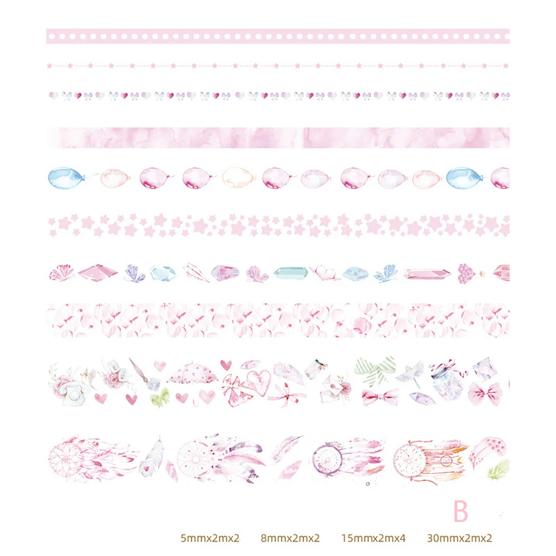 Г-н Бумага 10 шт./кор. 8 видов конструкций Розовый вишня в цвету "фламинго" Пуля журнала лента Washi Скрапбукинг клейкой ленты, подарки для детей