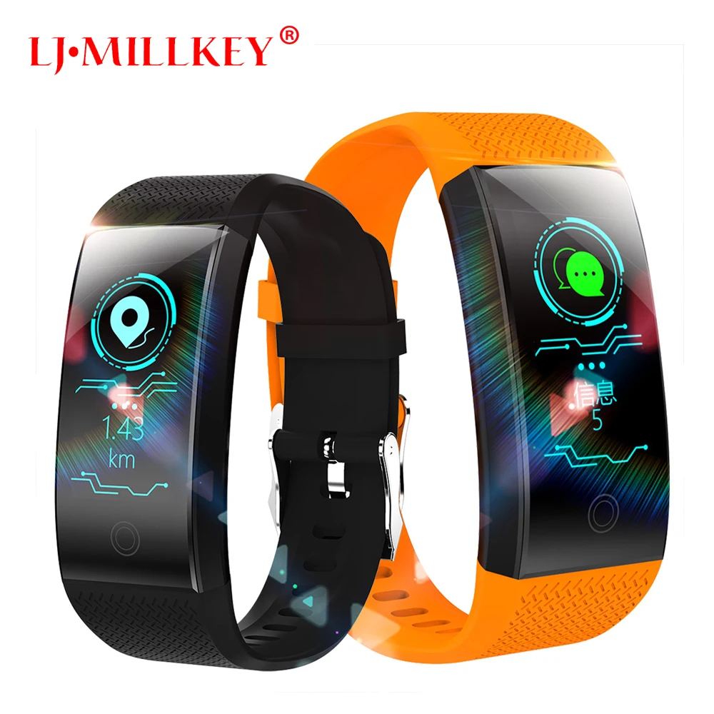 

Color Screen Smart Bracelet Heart Rate Monitor IP68 Waterproof Fitness Tracker Band Bluetooth 4.0 Sports Wristbands