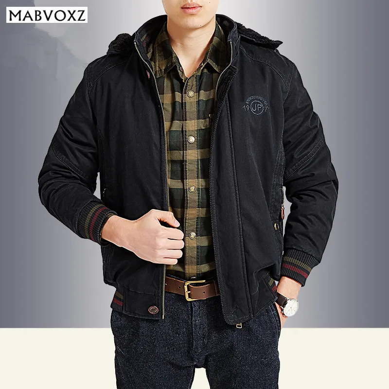 Зимняя куртка размера плюс 8XL, мужская куртка-бомбер, толстая, теплая, свободная, AFS JEEP, хлопок, повседневная, деловая, ветровка с мехом, натуральная, тактическая
