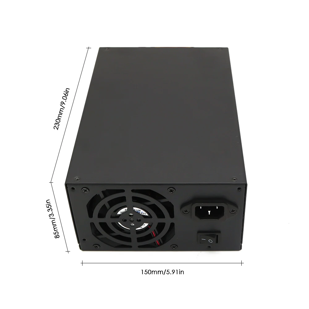 2200W 180-260V Switching Power Supply 90% High Efficiency for Ethereum S9 S7 L3 Rig Mining high-end graphics card motherboard PC