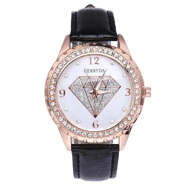 Women Contracted Fashion Rhinestone Leather belt Analog Quartz Watch elegant lad Women Contracted Fashion Rhinestone Leather belt Analog Quartz Watch elegant lad