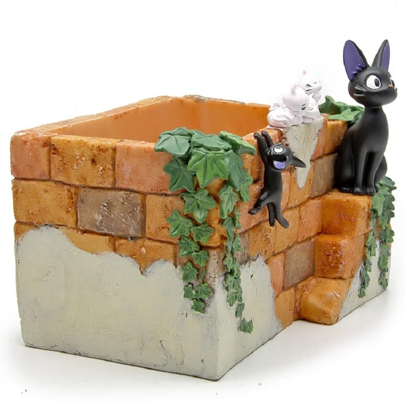 

Hot Sale Miyazaki Kiki's Delivery Service Flower Pot Action Figures Toys DIY Micro Landscape Decoration Props Toys Kid Gifts