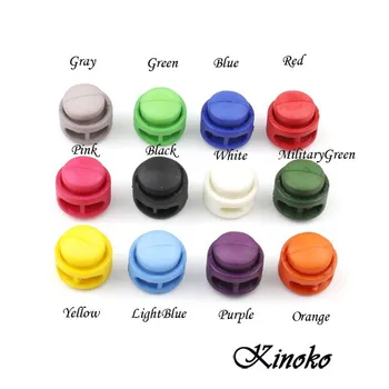 

1000pcs/pack Mixed Color Roundness Cord Lock Toggle Stopper Widely Used For Clothing/Backpack/Paracord Size:15mm*17mm #A019