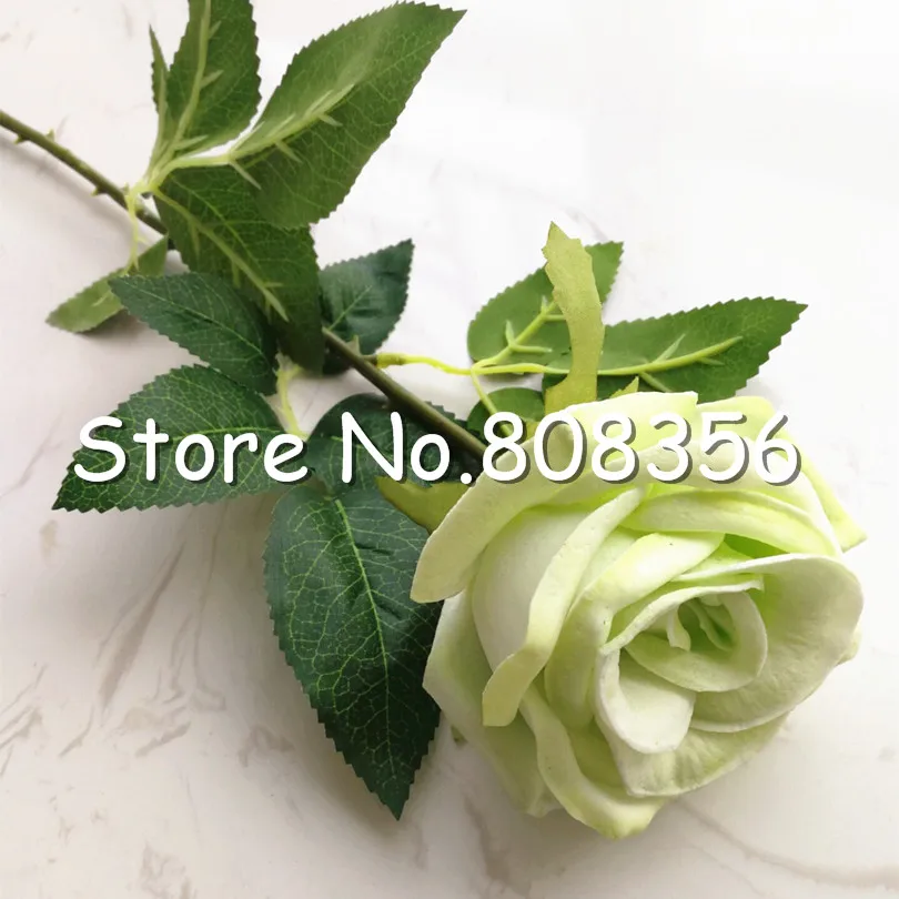 One Real Touch Роза Имитация Поддельные естественный вид цветок PU розы 60 см для Свадебная вечеринка искусственные декоративные цветы 7 цветов - Цвет: 001