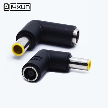 

1pcs 7.9*5.5mm Male Plug to Female jack with Pin Right Angle DC Power Charger Adapter Converter Connector for ThinkPad