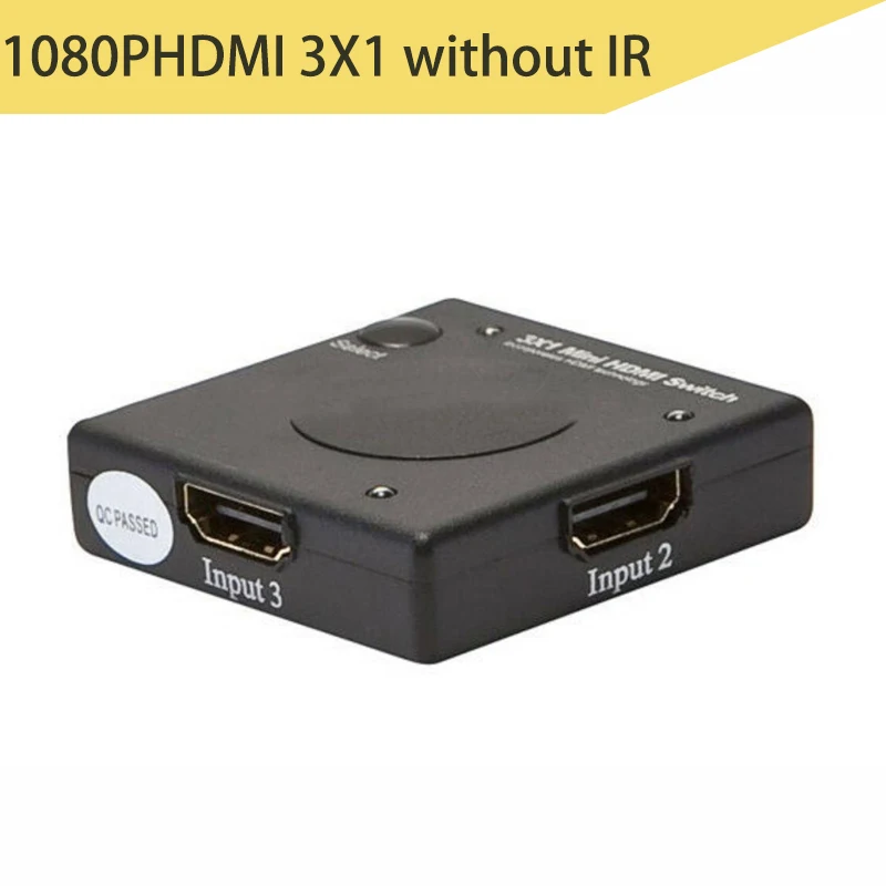 UHD HDMI 2,0 коммутатор 4X1 HDCP 2,2 HDMI KVM 2X1 HDMI 1080P коммутатор 3X1 5X1 HDMI для HDTV DVD PS4 ПК ноутбука STB - Цвет: 1080P 3X1 No remote