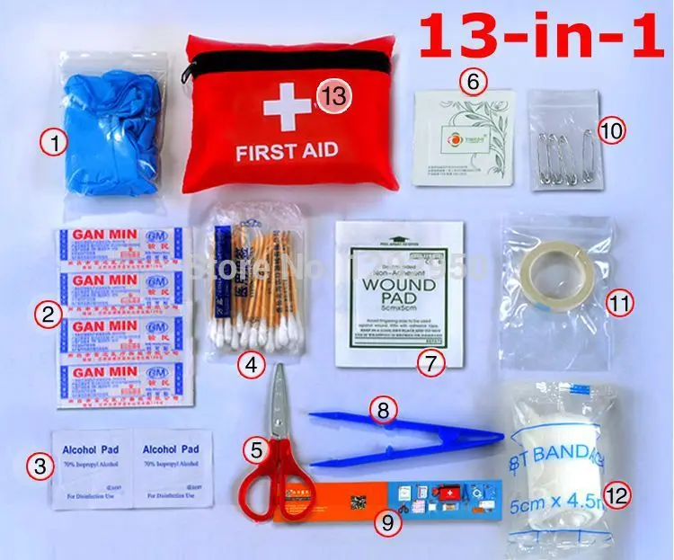 Outdoor home medical kits earthquake disaster prevention package