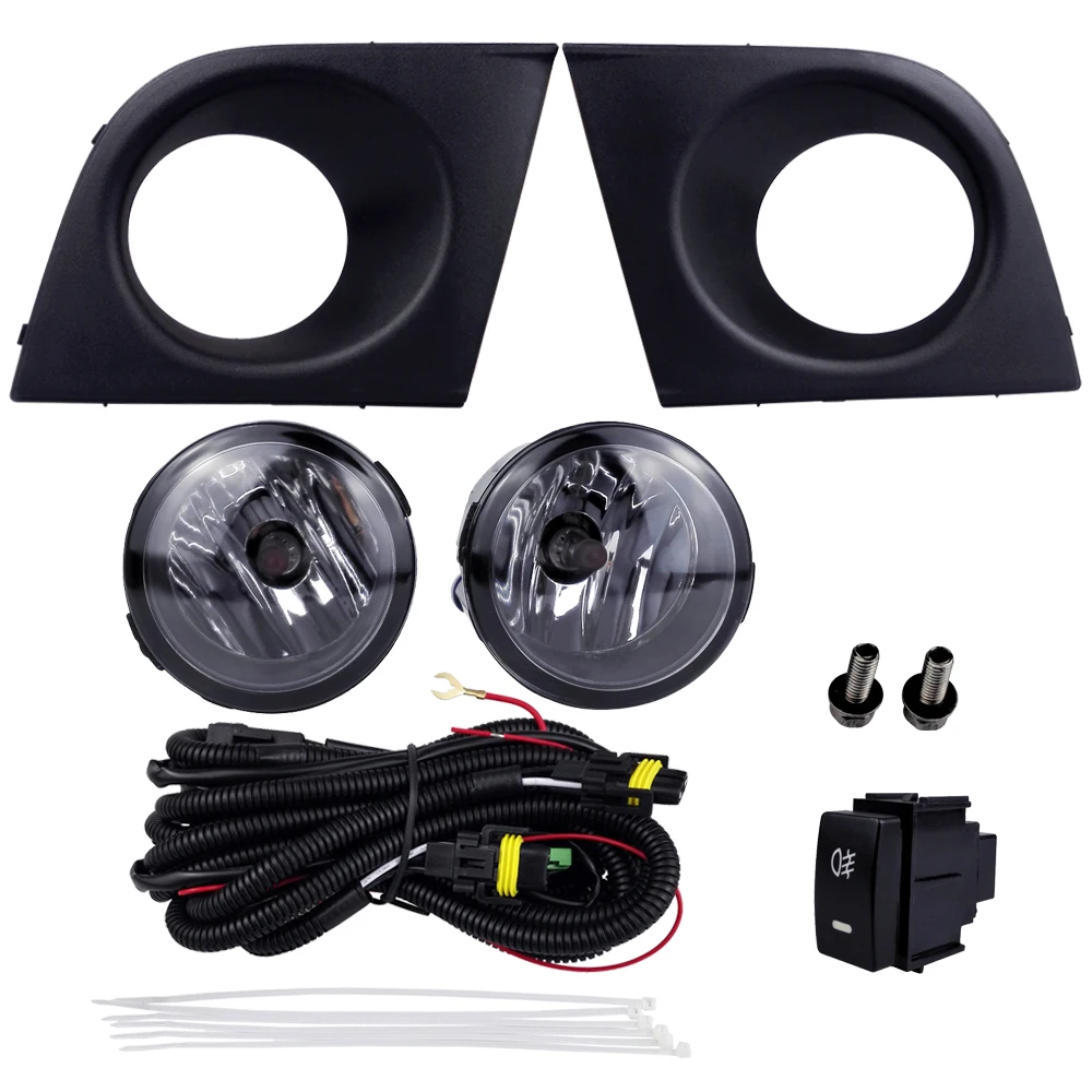 Car Front Fog Lights H11 Car Styling Round Bumper Halogen fog lamps 12V