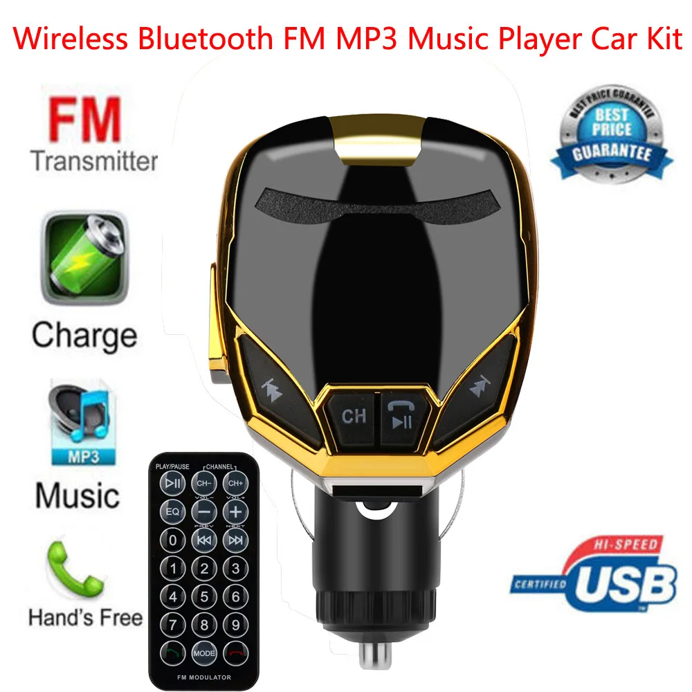 Беспроводной Bluetooth зарядное устройство fm-передатчик модулятор Автомобильный комплект MP3 музыкальный плеер G7 Handsfree Bluetooth автомобильный комплект Aux Bluetooth