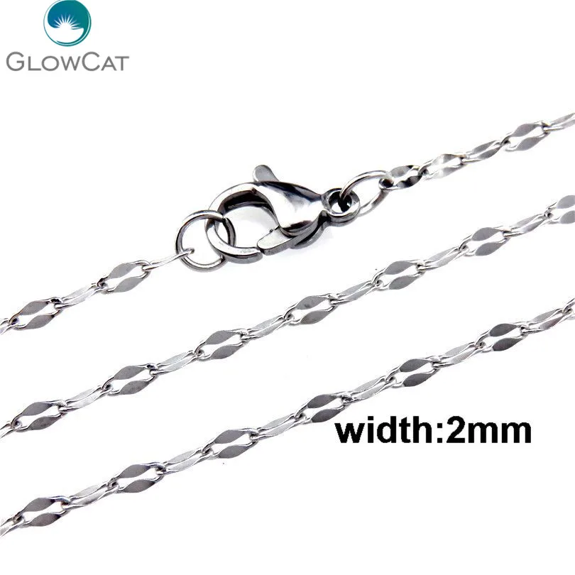 GLOWCAT 10pcs Lead & Nickel Free 45/50cm Necklace Chain Fashion Jewelry