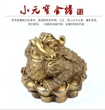 

A copper ingot money toad Bufo "evil felicitous wish of making money.
