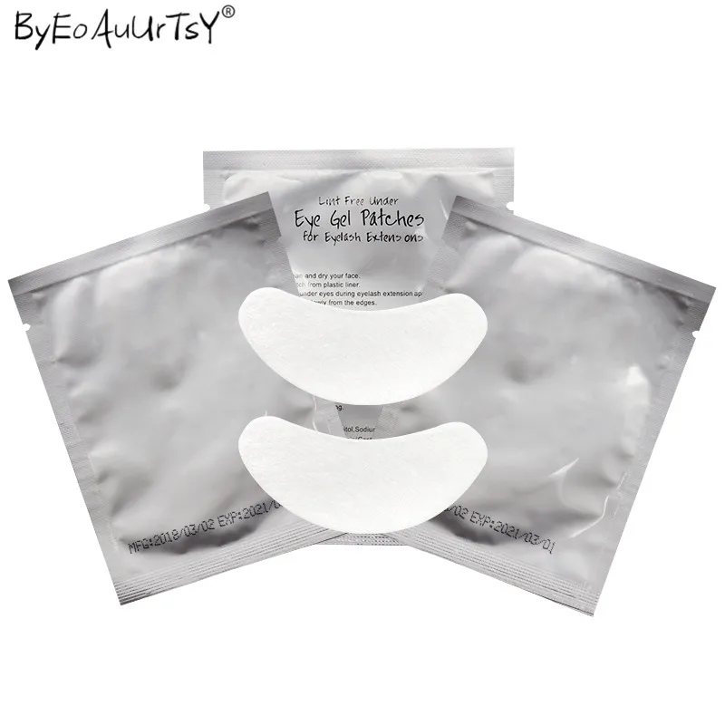 100pairspack New Paper Patches Eyelash Under Eye Pads Lash Eyelash Extension Hydrating Eye Tips Sticker Wraps Mask Eyepads      (3)