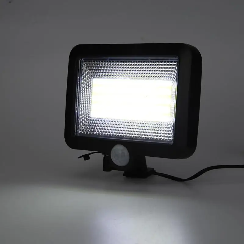 COB 100LED солнечная лампа датчик движения Водонепроницаемый Открытый Путь ночного освещения поддержка дропшиппинг