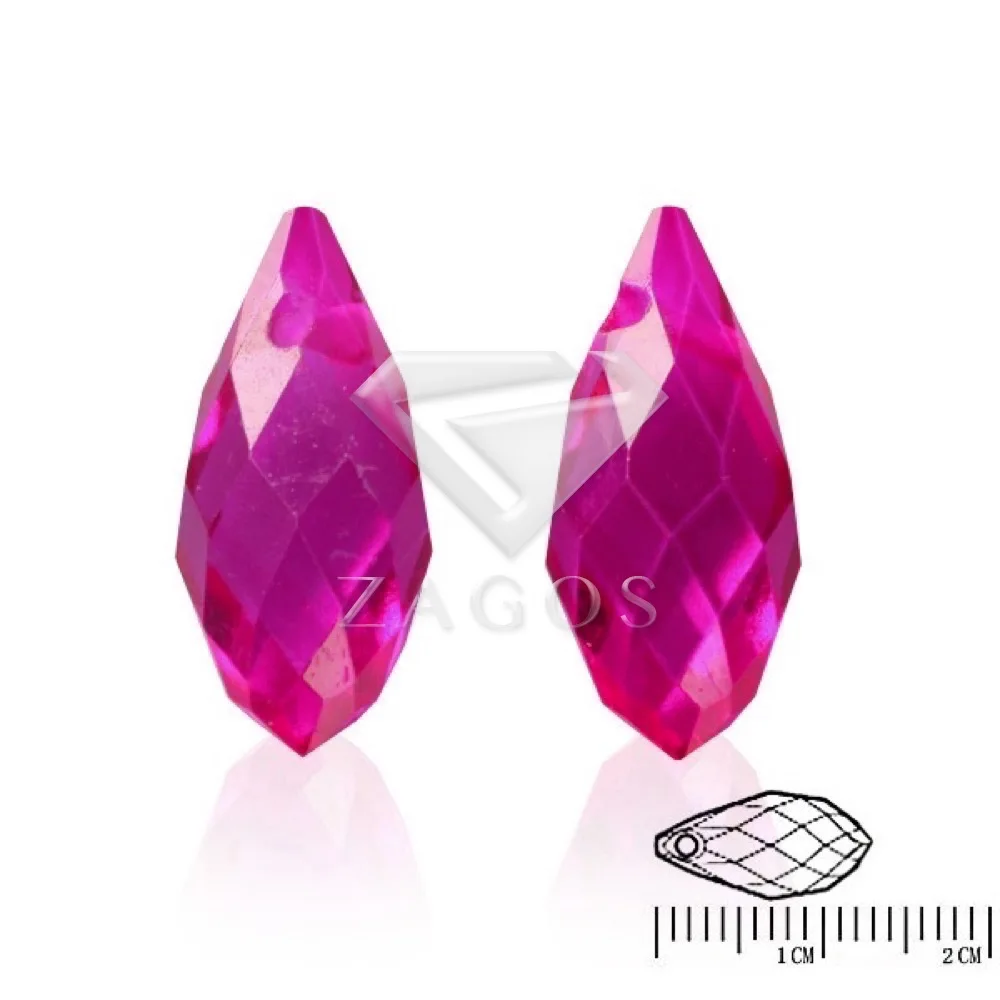 Стеклянные бусины разделители в форме капли 8x13 мм 18 цветов 10 шт.|teardrop crystal|jewelry