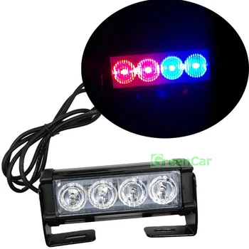 

1Set 6 Flashing Mode 4W Strobe Flash LED Warning Light Car Working Light DRL Police Fireman Caution Pilot Lamp Blue Red Yellow
