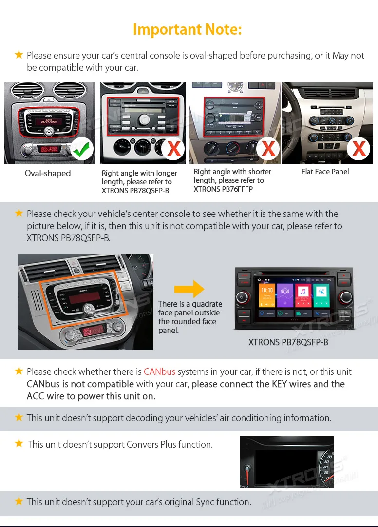 Discount XTRONS 7" Android 8.0 Octa Core Car DVD Player Radio GPS USB Navigation for Ford Focus II Mondeo S-Max C-Max Galaxy II Kuga 2011 5