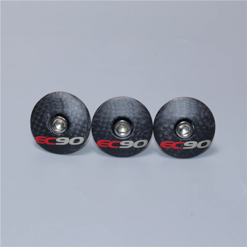 

EC90 headset top cap Full Carbon Fiber Leather Cover Best Bicycle Stem Headset Cover MTB Bike Parts 6 g